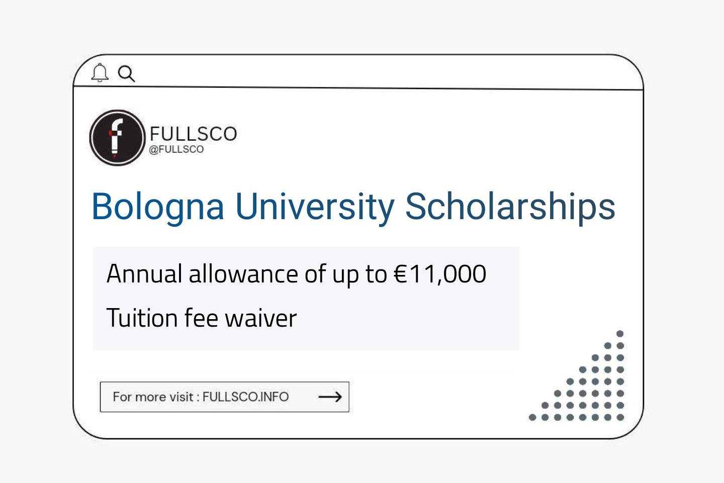 University of Bologna Scholarship 2024 in Italy (Fully Funded) FULLSCO