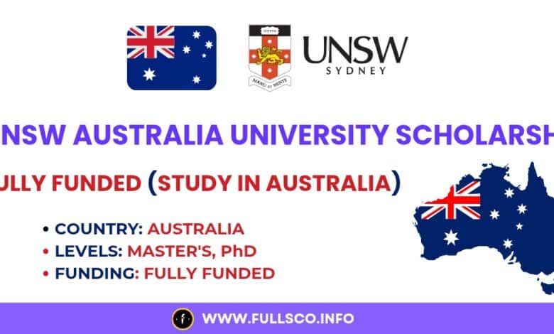 UNSW International Scholarships 2025, Australia Image about UNSW international scholarships available in Australia