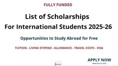 Fully Funded Scholarships for 2025-26
