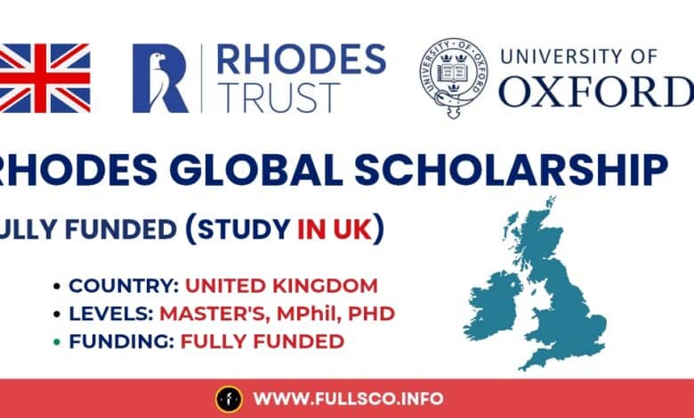Image highlighting Rhodes Global Scholarship for study in the UK