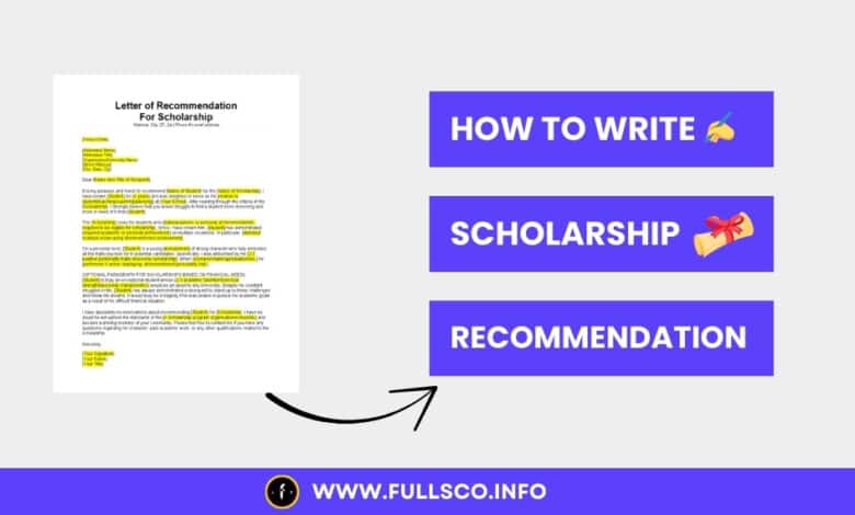 Write an Effective Scholarship Recommendation Letter Image depicting guidance on how to write effective scholarship recommendation letters.