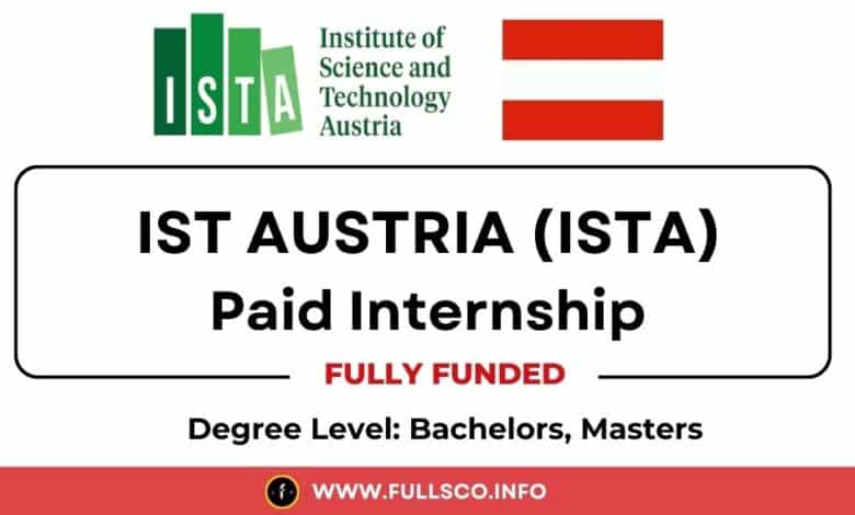 IST Austria paid internships program 2025 in Europe