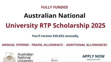 Australian National University RTP Scholarship