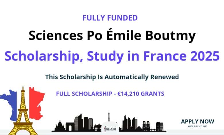 Sciences Po Émile Boutmy Scholarship 2025: Study in France Emile Boutmy Scholarship