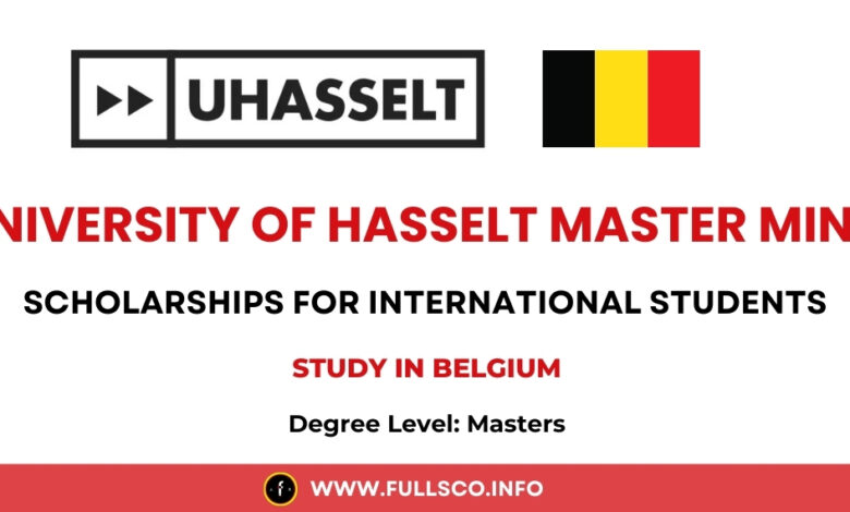 University of Hasselt Master Mind Scholarship 2025, Belgium Image featuring University of Hasselt Master Mind Scholarship in Belgium for 2025.
