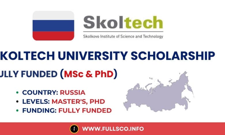 Skoltech University Scholarship 2025 | Fully Funded MSc & PhD Skoltech University Scholarship image illustration