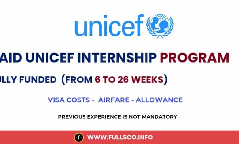 UNICEF Internship 2025 – Fully Funded Global Opportunities Image about fully funded UNICEF internship opportunities