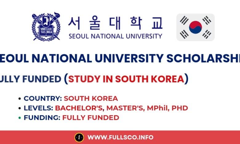 Seoul National University Scholarship 2026 (Spring Intake) Image showcasing the 2026 spring intake scholarship at Seoul National University.