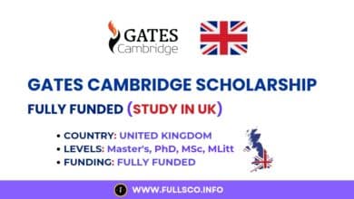 Image showing Gates Cambridge Scholarship Details
