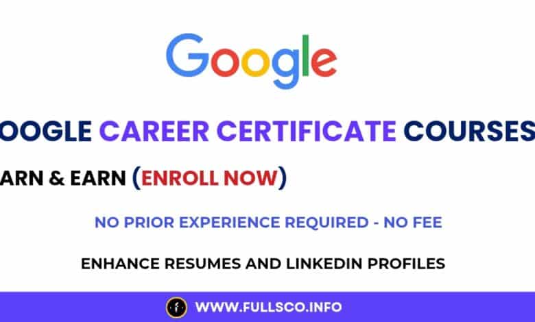 Google Career Certificate Courses: Learn and Earn This is Google Career Certificate Courses Featured Post Image