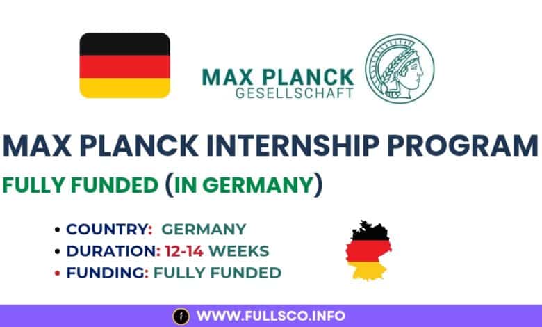 Max Planck Internship 2025/26 (Fully Funded), Germany This is an Featured Image for the Max Planck Internship Article
