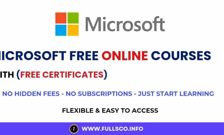 Microsoft Free Online Courses 2024 (With Free Certificates) Microsoft Free Online Courses Image